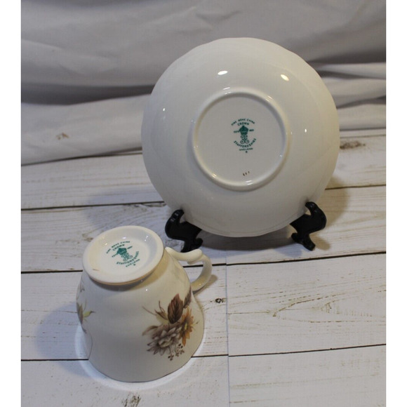 Crown Staffordshire England Fine Bone China Teacup & Saucer by Duchess Sunflower - Picture 2 of 11